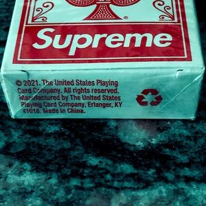 Supreme mini bicycle playing card . Brand new, never used, never opened.